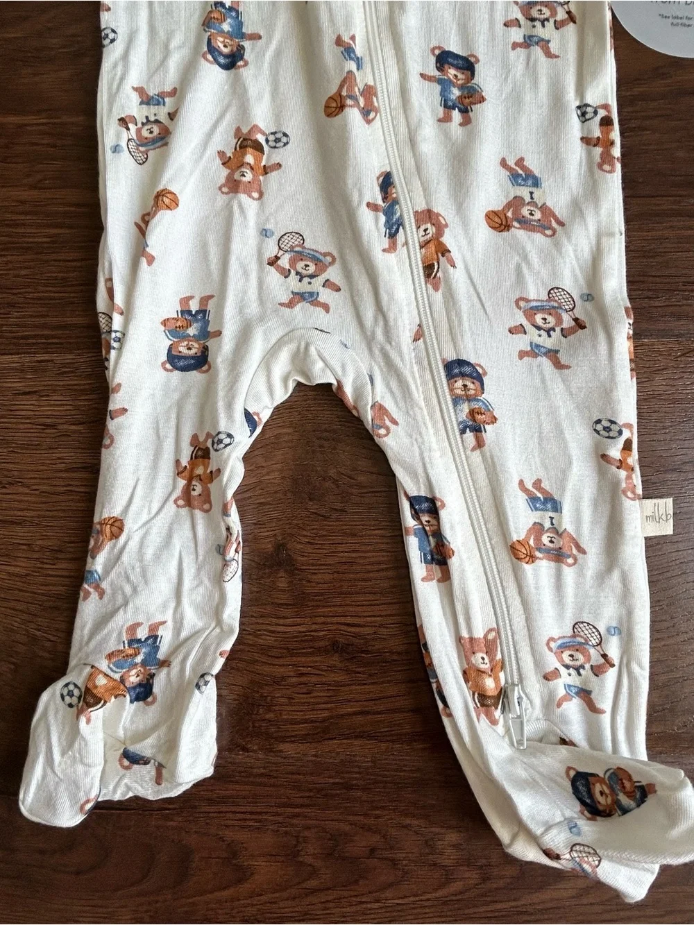 Milkberry bamboo footie